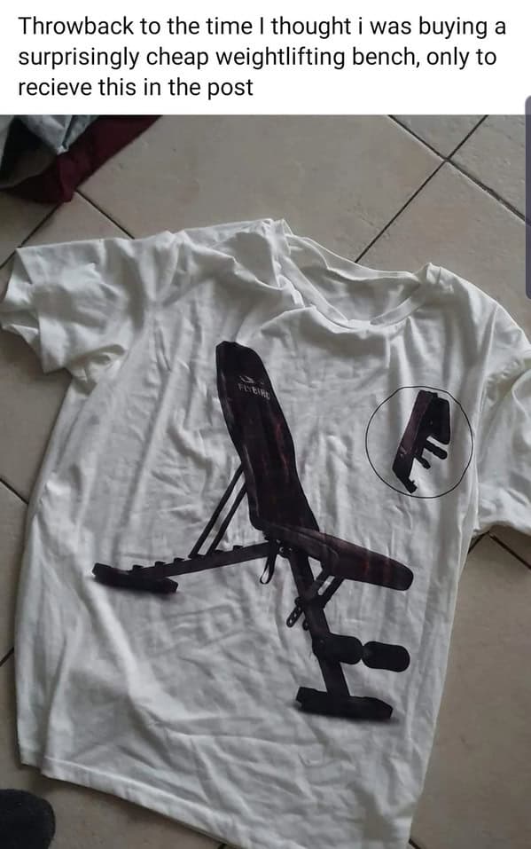 Throwback to the time I thought i was buying a surprisingly cheap weightlifting