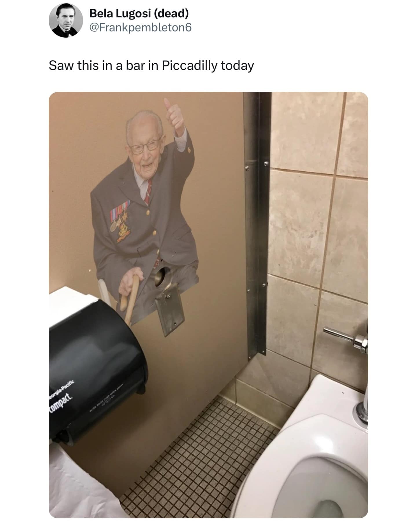 Saw this in a bar in Piccadilly today