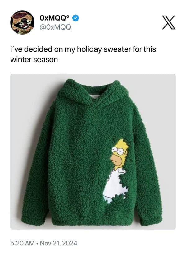 i've decided on my holiday sweater for this winter season
