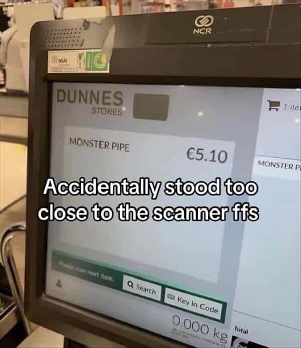 Accidentally stood too close to the scanner ffs