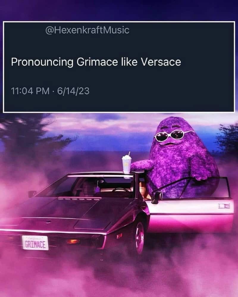 Pronouncing Grimace like Versace