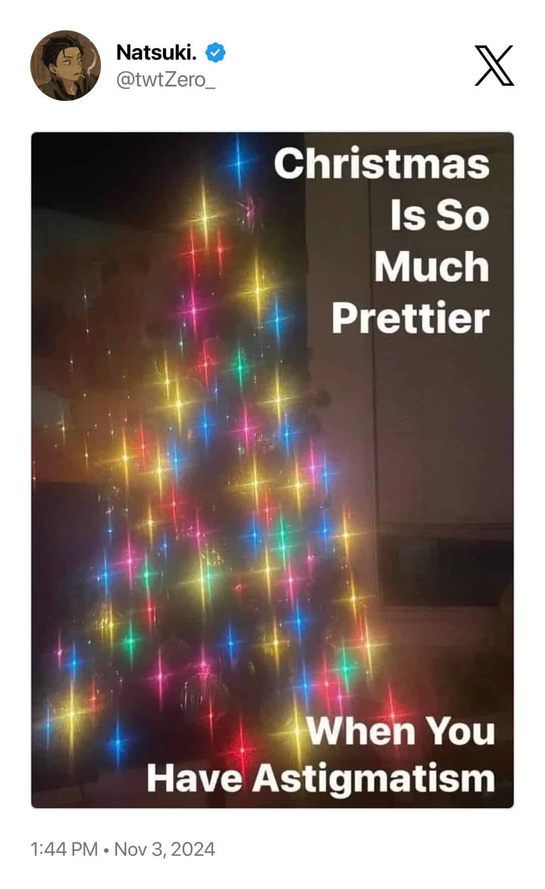 Christmas Is So Much Prettier When You Have Astigmatism