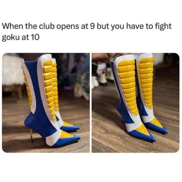 When the club opens at 9 but you have to fight goku at 10