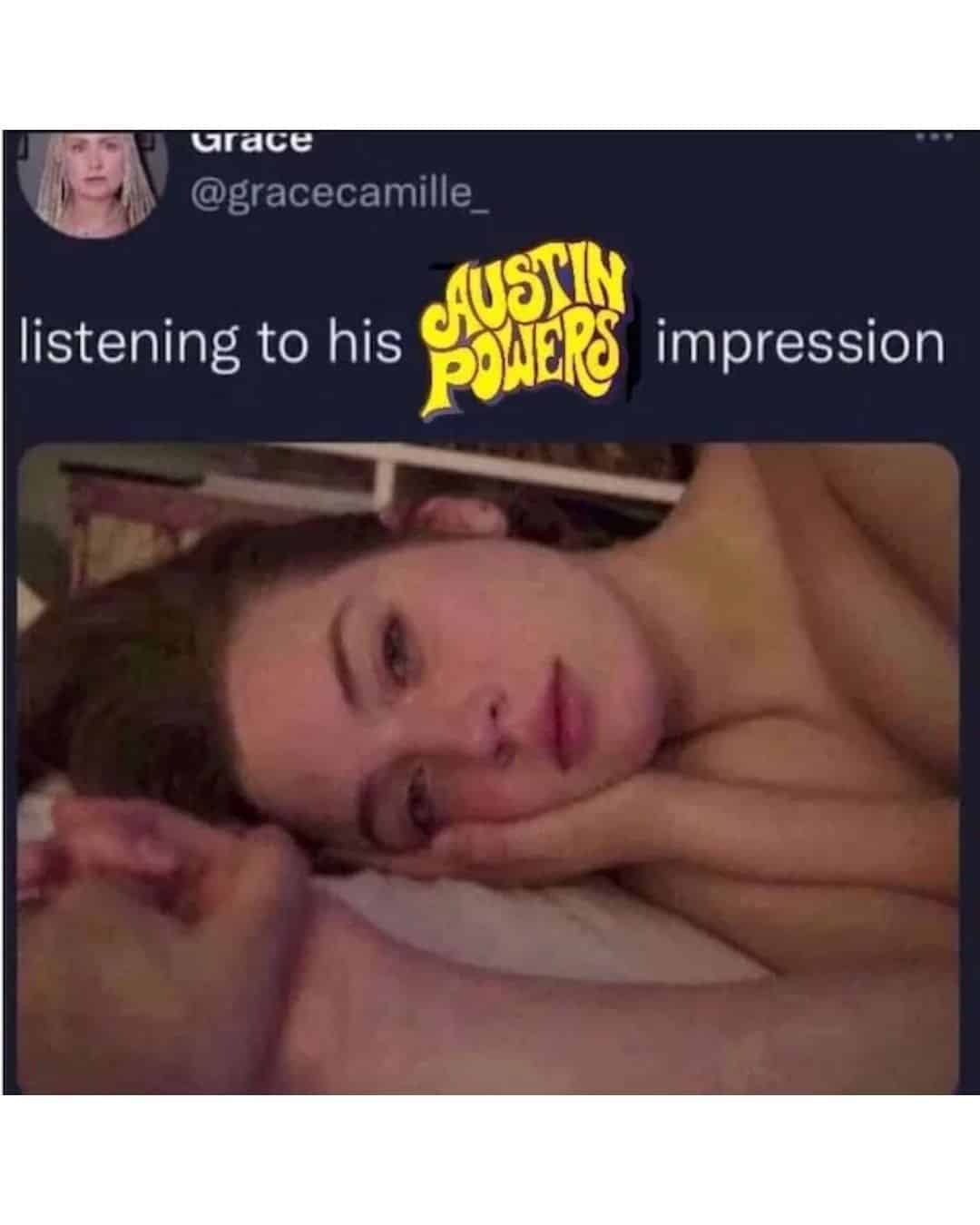 listening to his impression