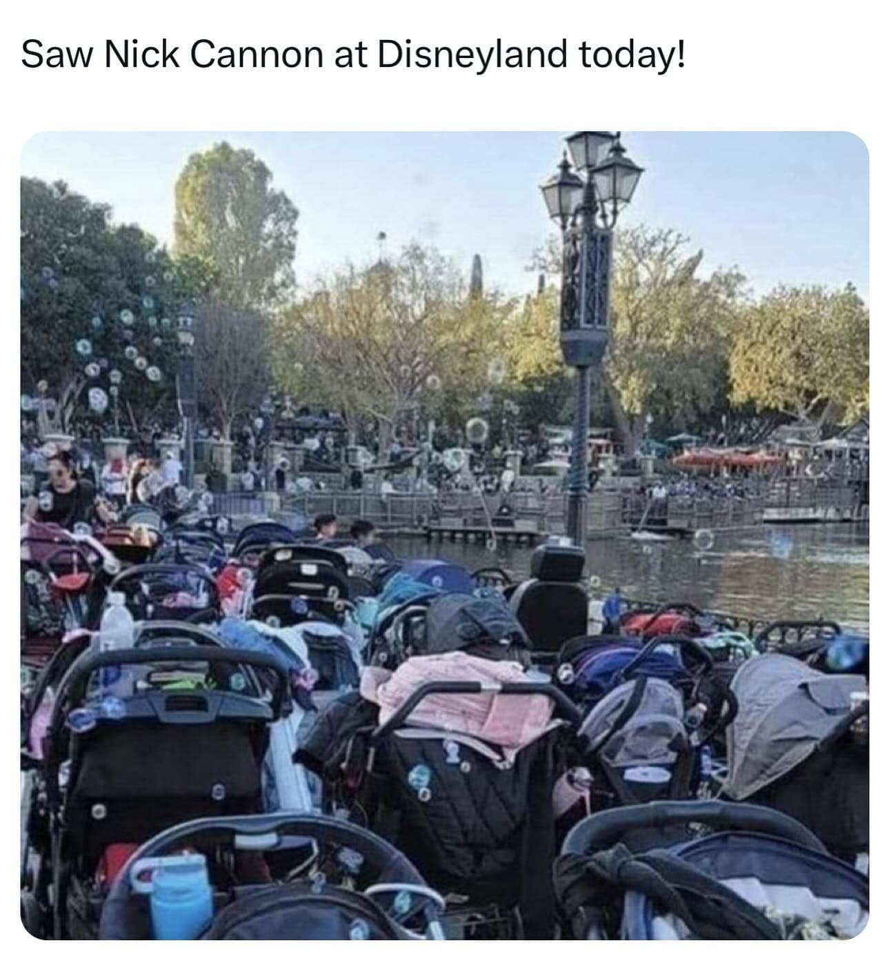 Saw Nick Cannon at Disneyland today!
