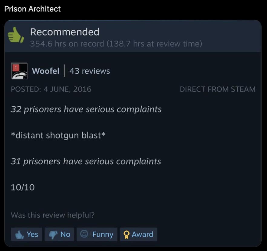 funny steam reviews, game reviews, humorous Steam reviews, gamer reviews, Steam humor, gaming jokes, video game humor, Steam comments, game reviews humor, witty Steam feedback