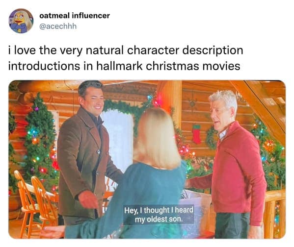 hallmark christmas movie meme, allmark holiday memes, Christmas movie memes, festive movie memes, romantic comedy memes, Christmas cheer memes, seasonal memes, Christmas tropes, holiday film jokes, hallmark memes