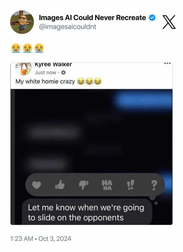 Let me know when we're going to slide on the opponents