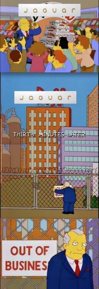 jaguar commercial memes, jaguar memes, Jaguar rebrand memes, Jaguar advertising memes, Jaguar branding memes, brand criticism memes, advertising fail memes, corporate rebrand jokes, marketing memes, logo critique memes, car brand memes