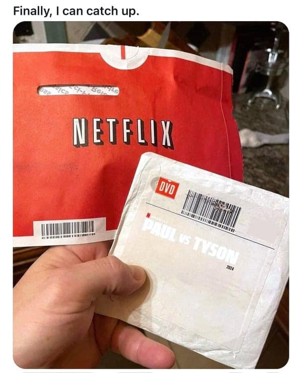 Finally, I can catch up. NETFLIX PAUL vs TVSON