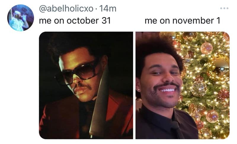 october 31st vs november 1st memes, October 31 to Nov 1 memes, October 31 memes, Halloween vs Christmas memes, holiday transition memes, spooky memes