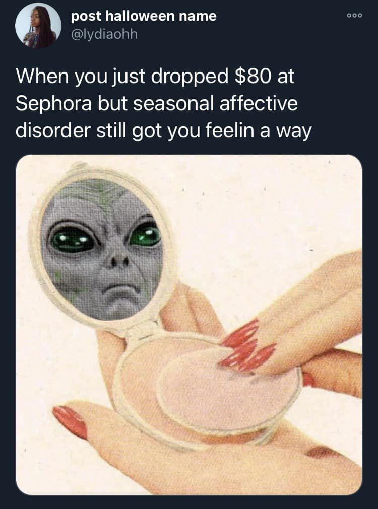 seasonal affective disorder memes, SAD memes, winter blues memes, seasonal depression memes, winter humor, cold weather struggles, funny winter memes, gloomy season humor