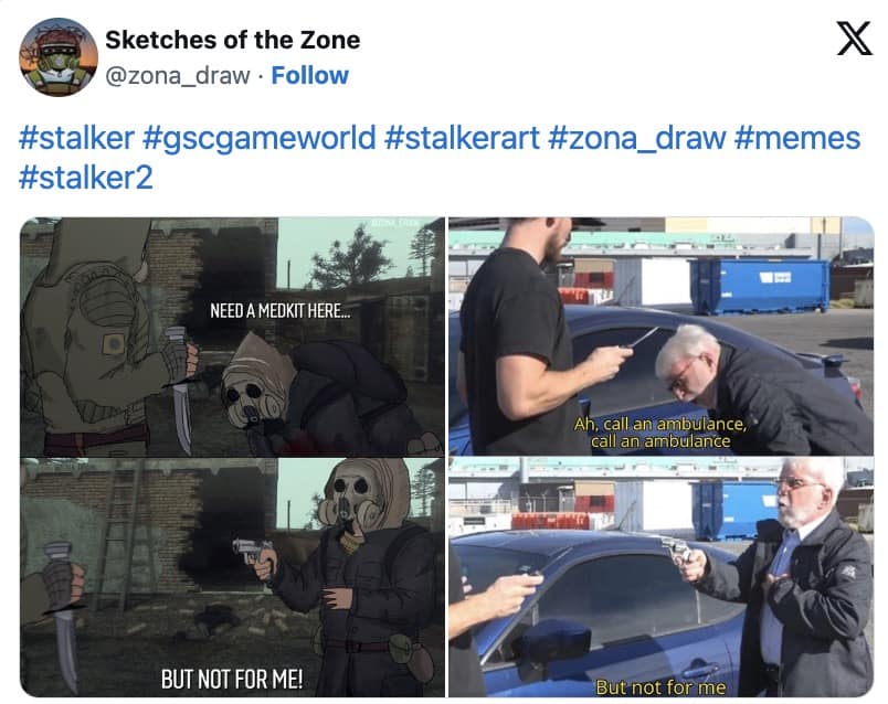 stalker 2 memes, stalker memes, Stalker 2 memes, Stalker memes, game release memes, Stalker humor, video game memes, delayed game memes, RPG memes, post-apocalyptic memes, gaming community jokes