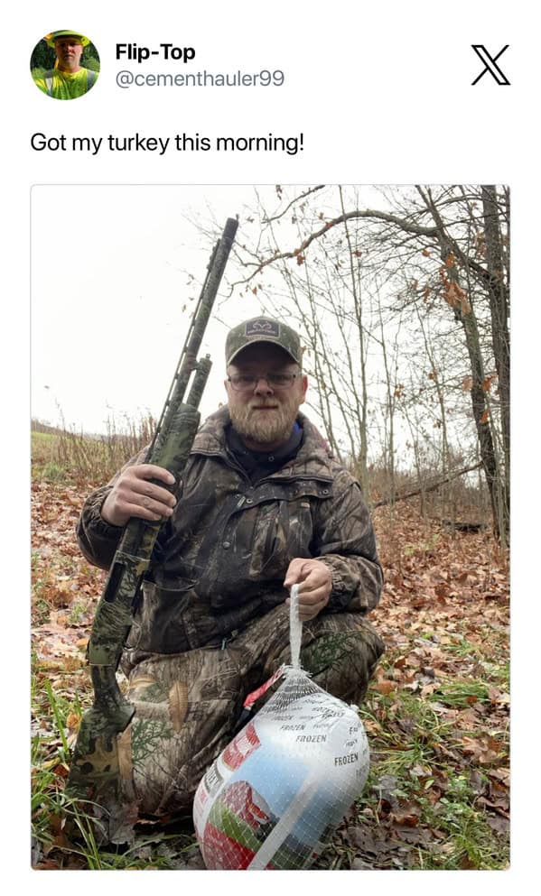 Got my turkey this morning!