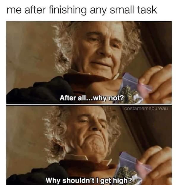 me after finishing any small task After all... why not?