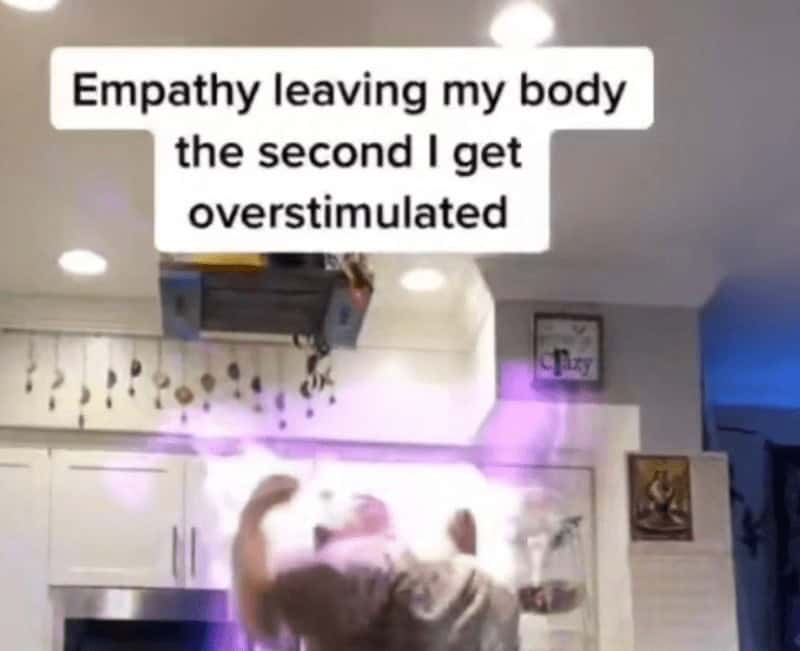 Empathy leaving my body the second I get overstimulated