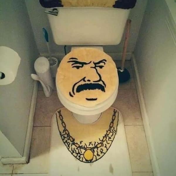 toilets with threatening auras, ominous toilets, creepy toilets, scary bathroom signs creepy toilets, ominous bathroom decor, unsettling restroom designs hilarious toilets, spooky bathroom fixtures, funny restroom signs