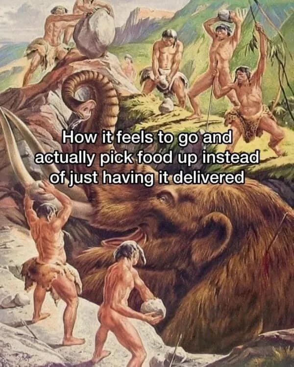 How it feels to go and actually pick food up instead of just having it delivered