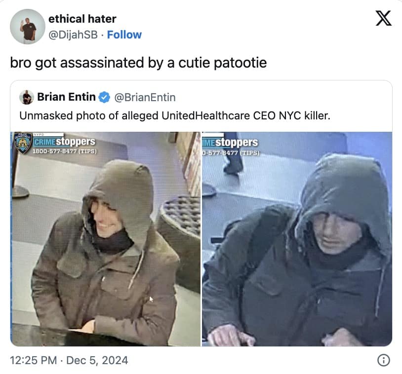 UHC CEO shooter memes, UHC CEO shooting, UHC CEO shooter mugshot memes, Brian Thompson death memes