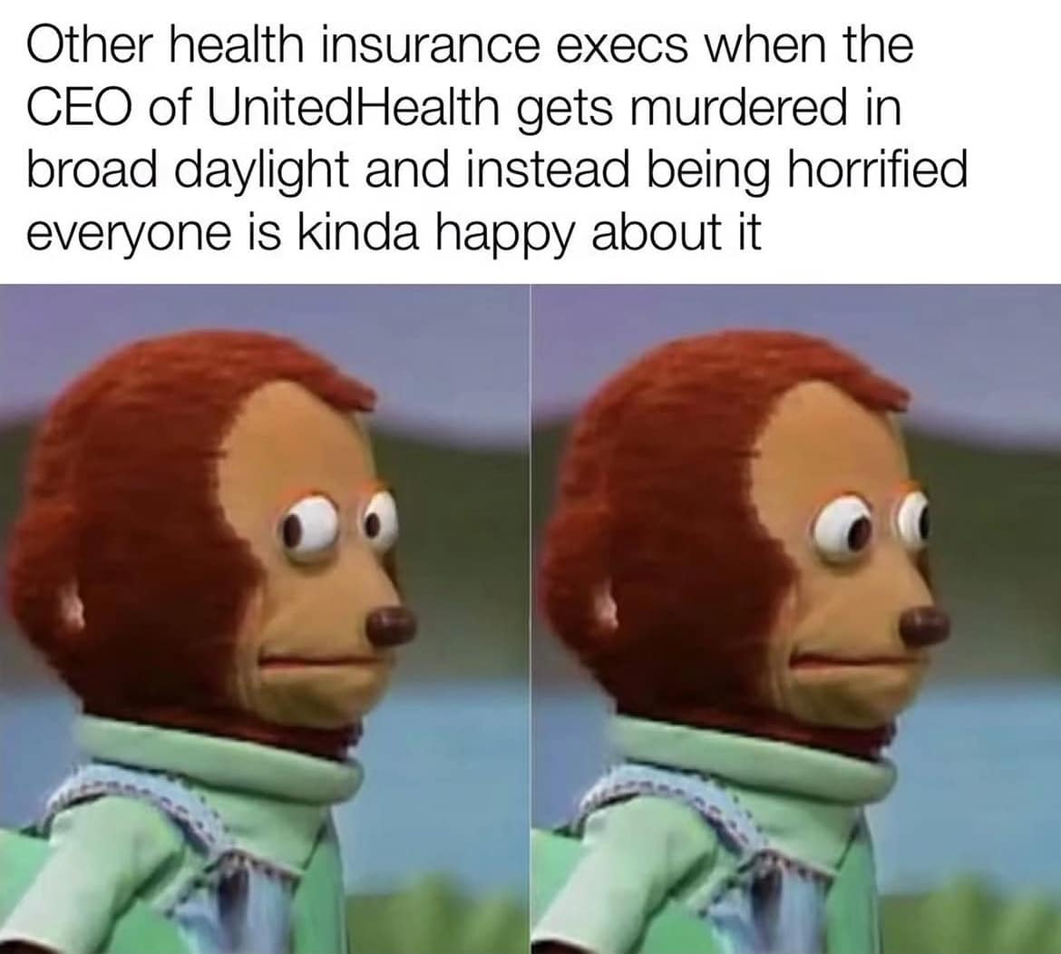 unitedhealthcare ceo memes, brian thompson memes, UnitedHealthCare meme, Healthcare CEO meme, Billionaire CEO meme, Billionaire CEO meme, Murdered CEO meme, Tragic CEO meme