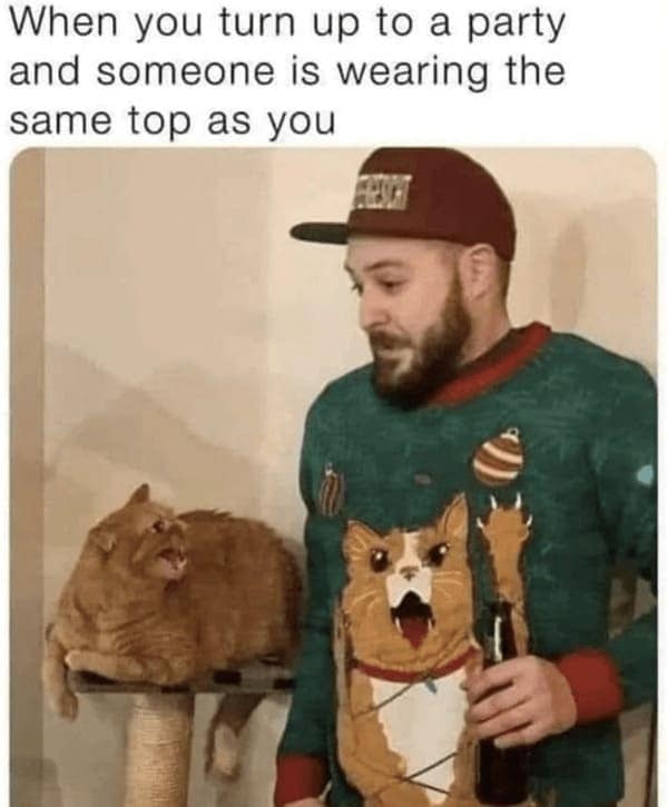 christmas cat memes, festive feline images, holiday kitty humor, yuletide cat jokes, Christmas memes, seasonal funnies, December laughs, end-year humor, festive feline gags, ornament-batting cats, meowy seasonal merriment