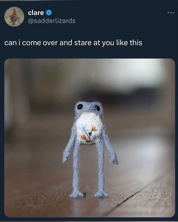 can i come over and stare at you like this