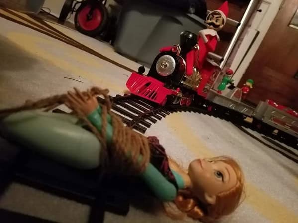 funny elf on a shelf ideas, elf on the shelf memes, elf prank suggestions, elf mischief concepts, humorous elf activities, elf-themed humor images, toy elf jokes, miniature troublemaker pics, witty elf antics, comedic elf positioning, ironic elf placements, elf on the shelf ideas for kids, child-friendly elf setups, kid-focused elf gags, youth-oriented elf displays