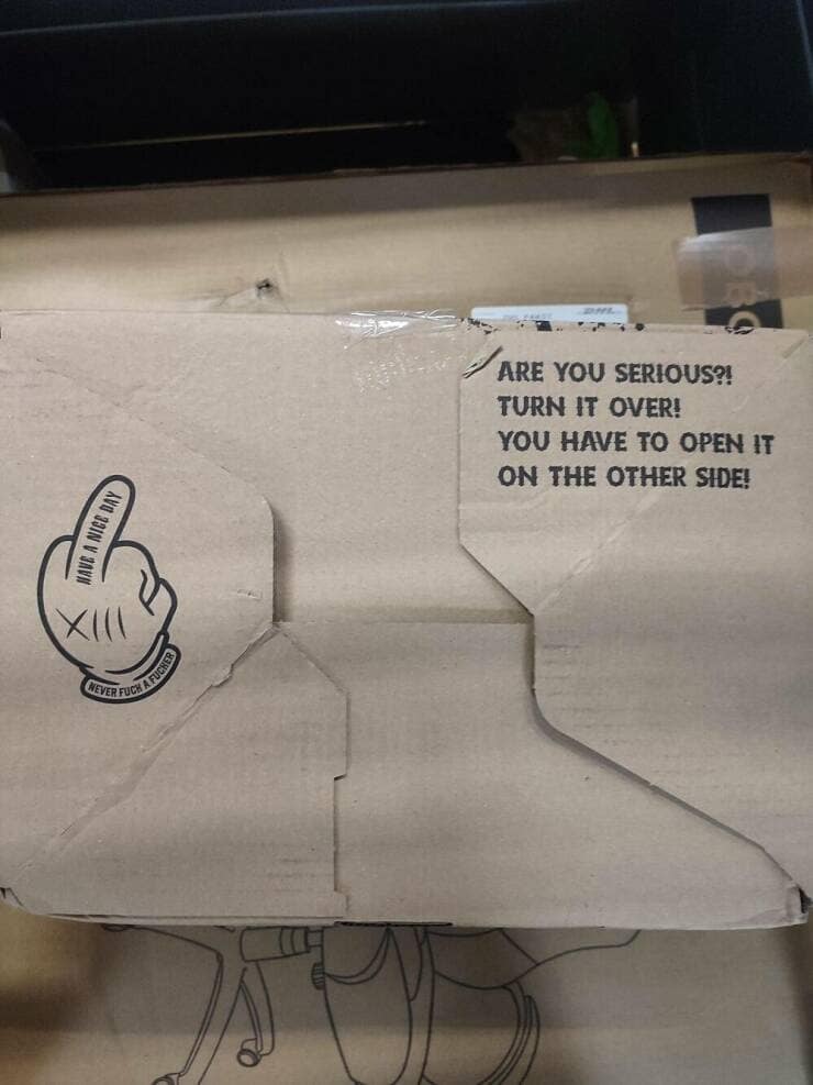 ARE YOU SERIOUS?! TURN IT OVER! YOU HAVE TO OPEN IT ON THE OTHER SIDE!