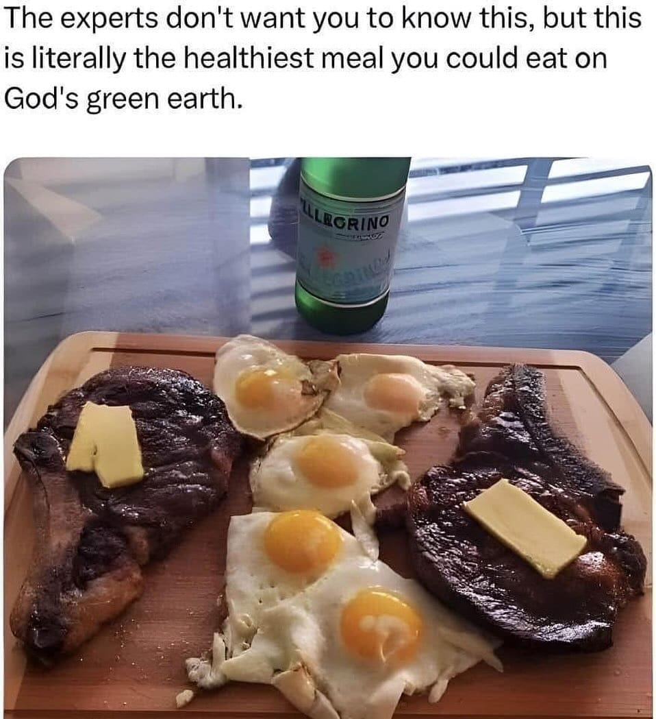 The experts don't want you to know this, but this is literally the healthiest meal you could eat on God's green earth.