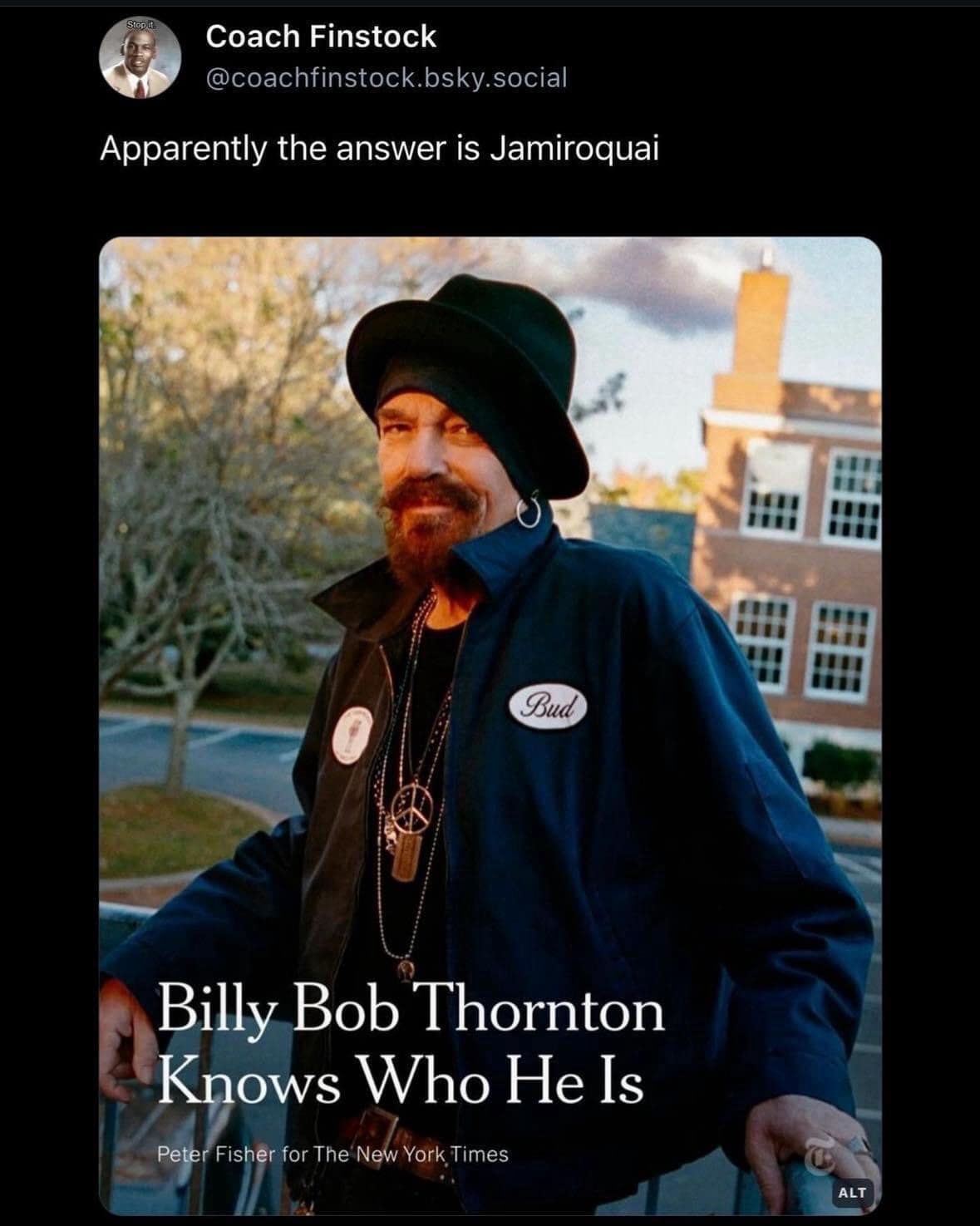 Apparently the answer is Jamiroquai