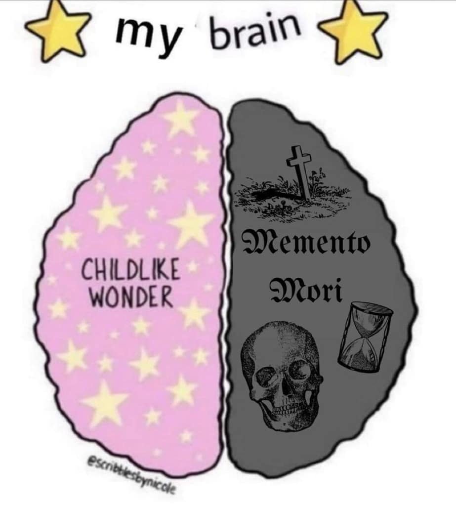 my brain CHILDLIKE WONDER Memento Mori