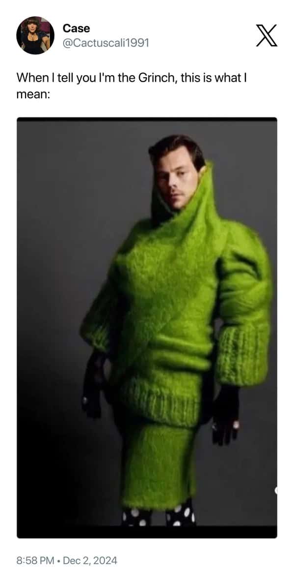 grinch meme, grinch memes, grinch tweets, grinch holiday memes: holiday-themed grinch pics, yuletide grinch jokes, celebratory grinch silliness