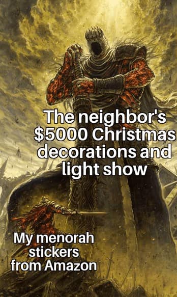 hanukkah meme, Hanukkah meme collection, festival of lights humor, dreidel-themed jokes, Hanukkah jokes, lampooned festival notes, candle-lit wit, seasonal Jewish quips