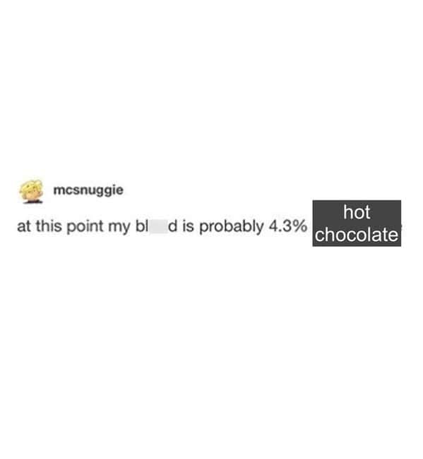 hot chocolate memes, cocoa memes, chocolate drink memes, festive hot cocoa humor, cozy memes, warm memes, snug humor, comforting image jokes