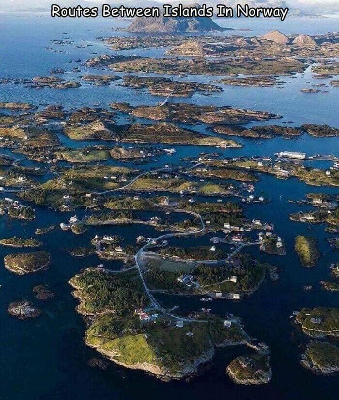 Routes Between Islands In Norway