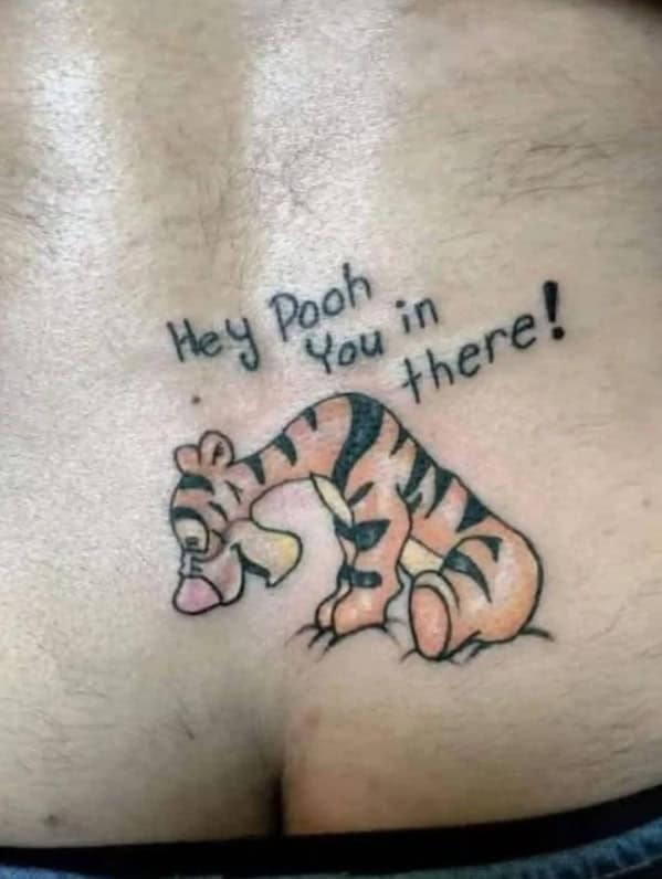 Hey Pooh You in there! tattoo