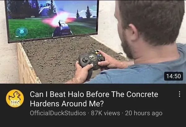 14:50 • Can I Beat Halo Before The Concrete Hardens Around Me? OfficialDuckStudios • 87K views • 20 hours ago