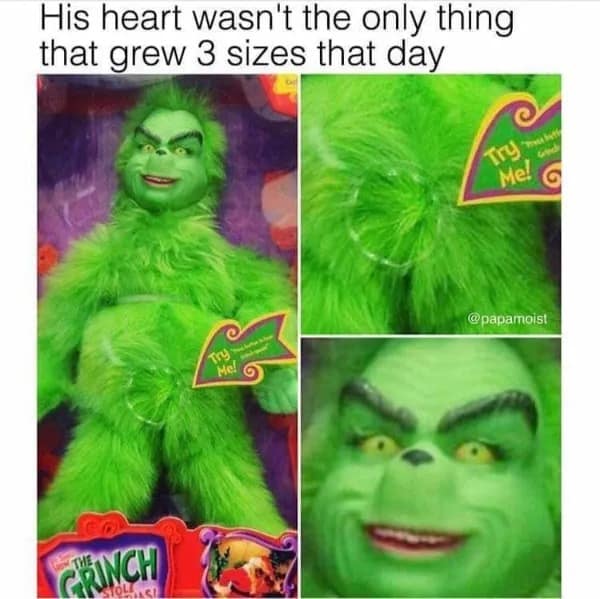 His heart wasn't the only thing that grew 3 sizes that day @papamoist