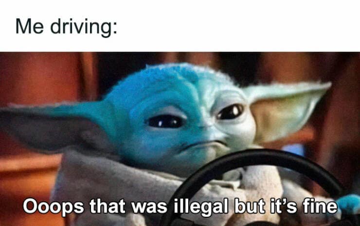 Me driving:
