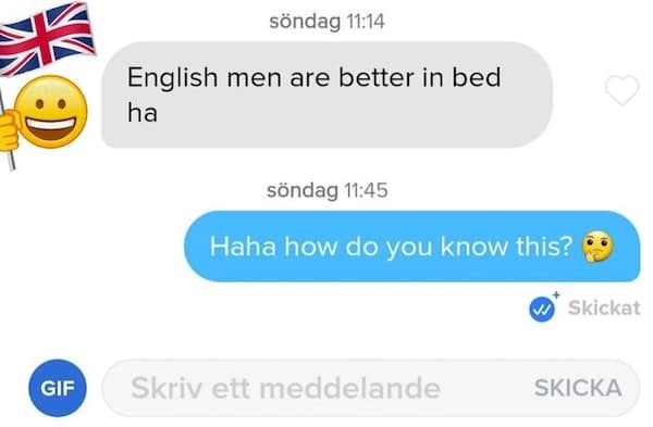 English men are better in bed ha