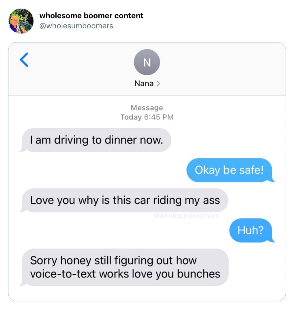 am driving to dinner now. Okay be safe! Love you why is this car riding