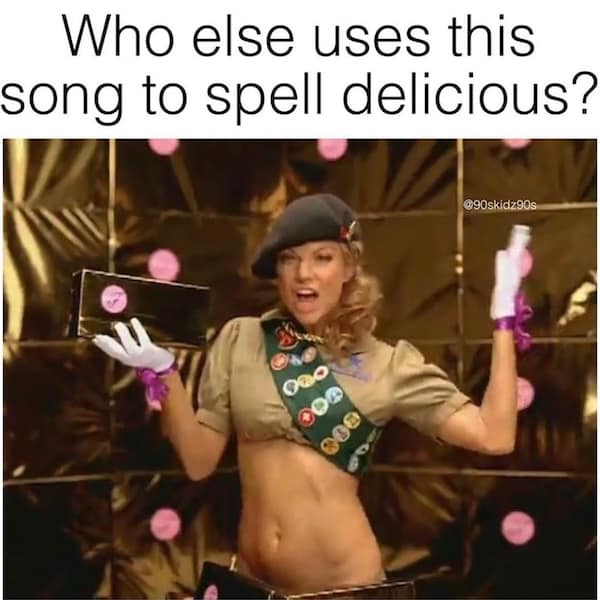 Who else uses this song to spell delicious?