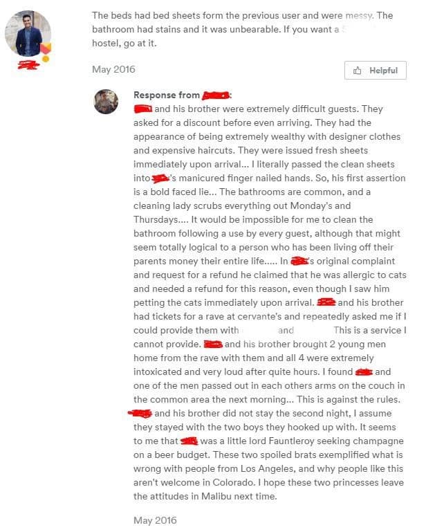 The beds had bed sheets form the previous user and were messy. The bathroom had stains and it was unbearable. If you want a hostel, go at it.
