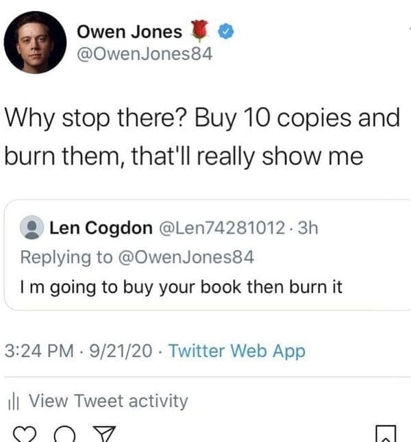 Why stop there? Buy 10 copies and burn them, that'll really show me