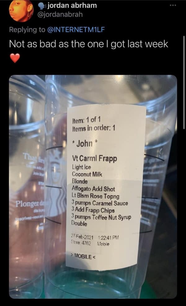 crazy starbucks orders, elaborate coffee requests, extreme drink demands, complicated Starbucks hacks, barista confessions, behind-the-counter truths, worker honesty, cafe staff revelations, coffee humor, caffeinated jokes, morning brew sarcasm, espresso comedic bits, Starbucks drinks, corporate coffee combos, trademark cups, store-bought brew references