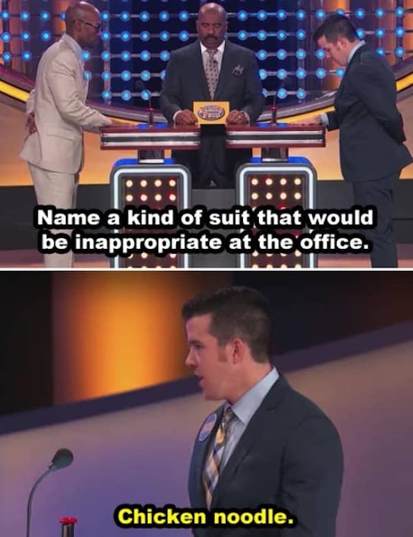 family feud questions and answers, family feud memes, survey-based game comedic bits, family quiz meltdown, feud comedic illusions, game show humor, host comedic references, buzz-in fiasco jokes, survey says jokes, top answer illusions, scoreboard comedic meltdown, quiz show memes, comedic panel stumbles, timed response banter