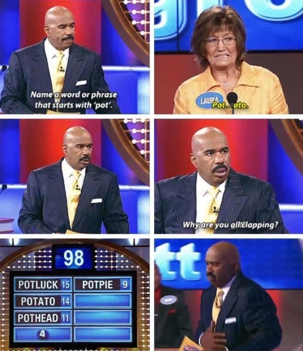 family feud questions and answers, family feud memes, survey-based game comedic bits, family quiz meltdown, feud comedic illusions, game show humor, host comedic references, buzz-in fiasco jokes, survey says jokes, top answer illusions, scoreboard comedic meltdown, quiz show memes, comedic panel stumbles, timed response banter