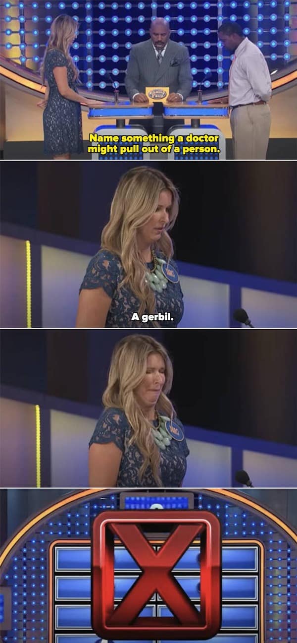 family feud questions and answers, family feud memes, survey-based game comedic bits, family quiz meltdown, feud comedic illusions, game show humor, host comedic references, buzz-in fiasco jokes, survey says jokes, top answer illusions, scoreboard comedic meltdown, quiz show memes, comedic panel stumbles, timed response banter