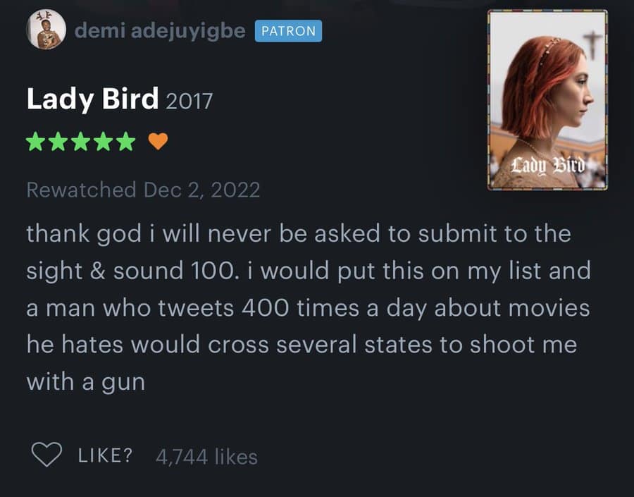 funny letterboxd reviews, funny movie reviews, witty film recaps, comedic movie feedback, sardonic cinema critiques, movie critiques, film analysis jabs, screen commentary, cinematic judgement, film commentary, comedic review lines, motion picture discussions, screen talk, comedic film takes, humorous show insights, entertaining flick commentary, sarcastic cinema notes