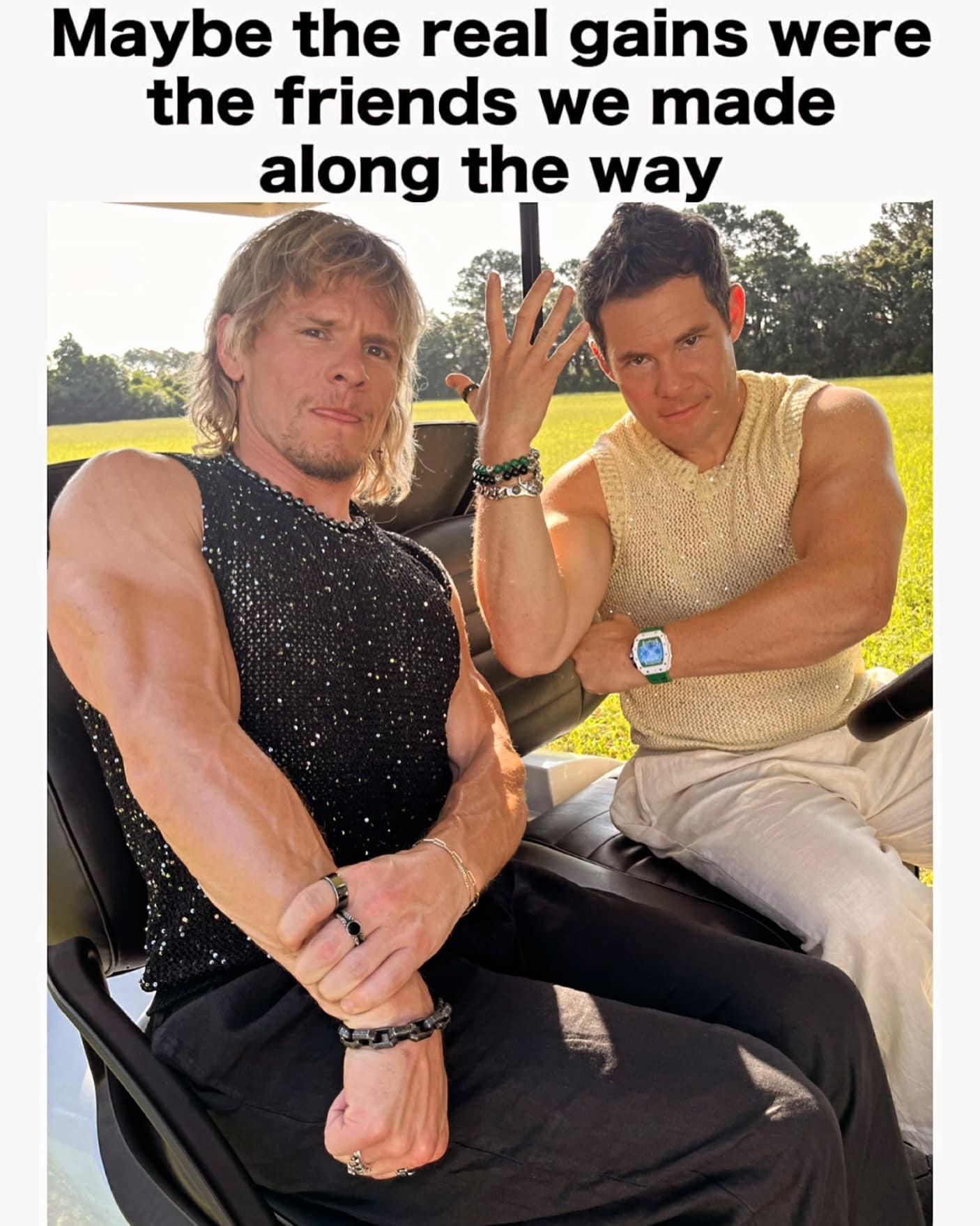 Maybe the real gains were the friends we made along the way